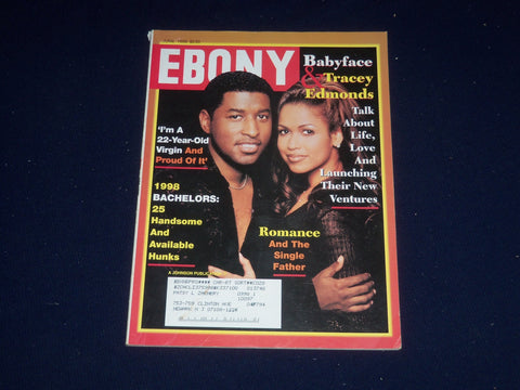 1998 JUNE EBONY MAGAZINE - BABYFACE & TRACEY EDMONDS COVER - SP 5274
