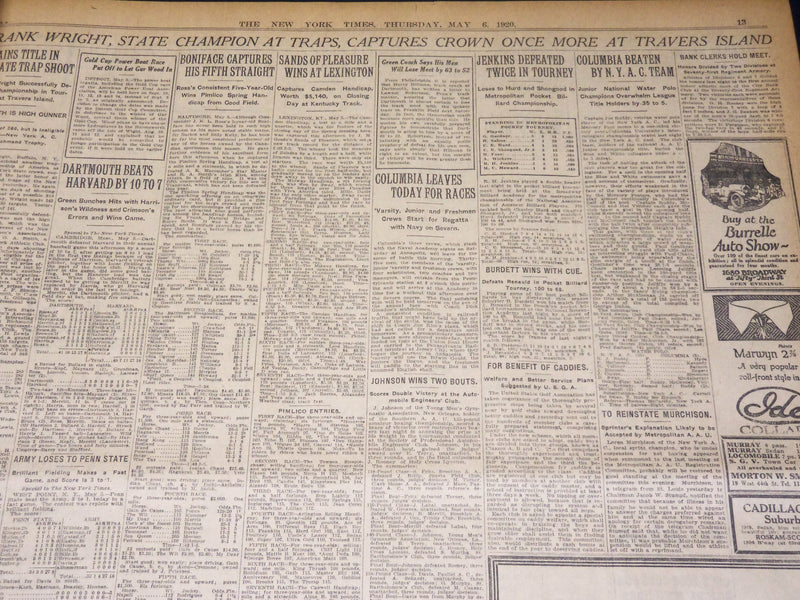 1920 MAY 6 NEW YORK TIMES - CHRISTIAN SCIENCE FATHER CONVICTED - NT 8669