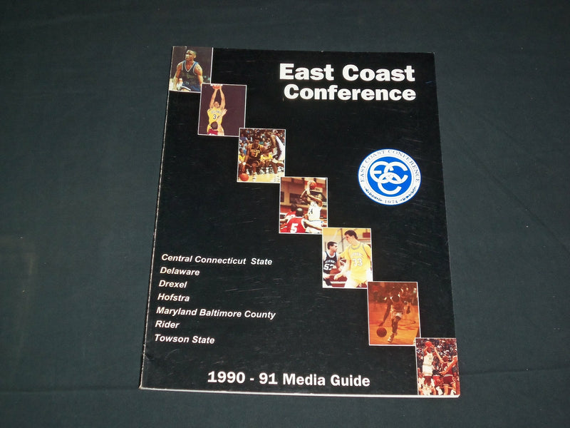 1990-1991 EAST COAST CONFERENCE BASKETBALL MEDIA GUIDE - J 3868