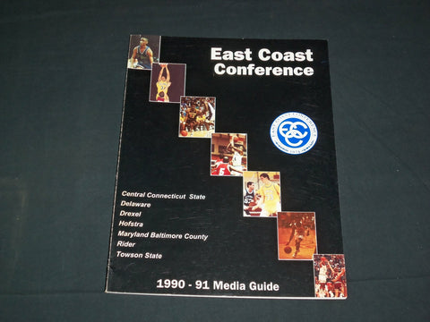 1990-1991 EAST COAST CONFERENCE BASKETBALL MEDIA GUIDE - J 3868