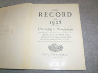 1928 RECORD UNIVERSITY OF PENNSYLVANIA YEARBOOK - PHILADELPHIA, PA - YB 2441