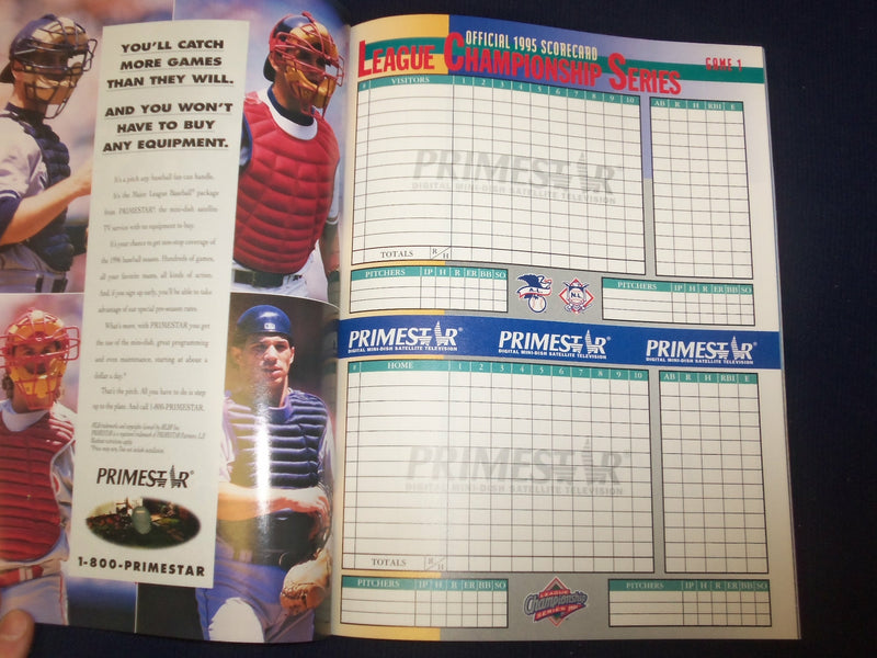 1995 NL LEAGUE CHAMPIONSHIP PROGRAM-CINCINNATI VS. ATLANTA - LOT OF 2 - B 6480