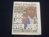 2021 MAR 25 NEW YORK DAILY NEWS NEWSPAPER-ERIC ADAMS RIPS ANDREW WANG OVER JOBS