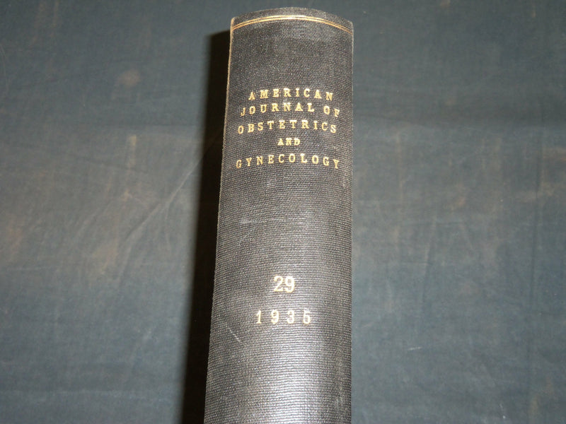 1935 JANUARY-JUNE AMERICAN JOURNAL OF OBSTETRICS & GYNECOLOGY VOLUME - KD 5912