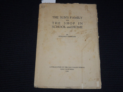 1941 THE SUN'S FAMILY AND THE SHOP IN SCHOOL & HOME SIGNED BY YEOMANS - K 625