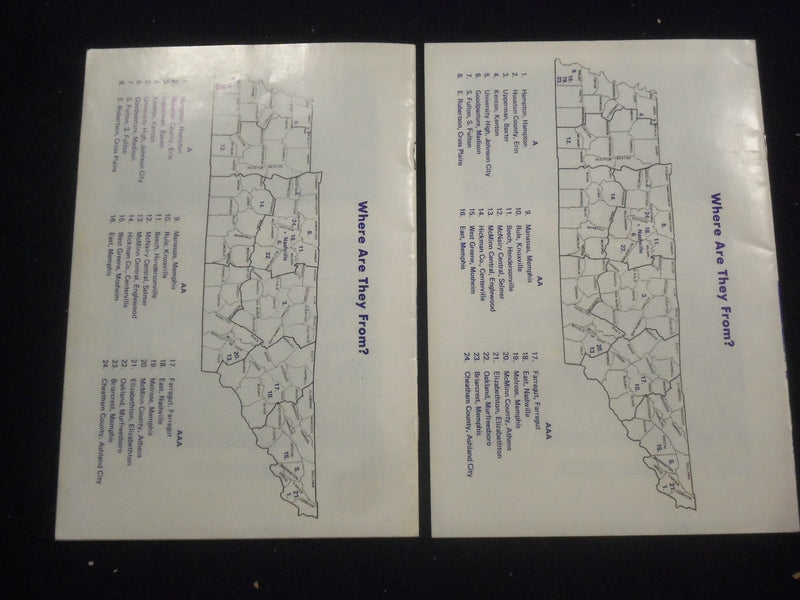 1983 TSSAA STATE BASKETBALL TOURNAMENT PROGRAMS - LOT OF 2 - J 5864