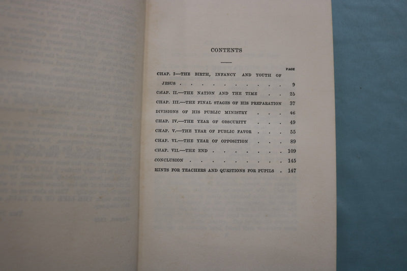 1949 THE LIFE OF JESUS CHRIS HARDCOVER BOOK BY JAMES STALKER, D.D. - KD 9643