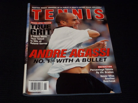 2000 JUNE TENNIS MAGAZINE - ANDRE AGASSI FRONT COVER - E 2228