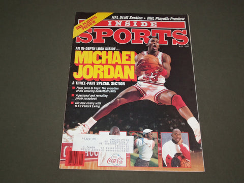 1990 MAY INSIDE SPORTS MAGAZINE - MICHAEL JORDAN - SP 9756