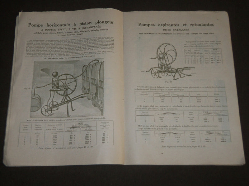 1900'S POMPES HIRT - MOTEURS MOTO-PUMPS FRENCH CATALOGUE - FR 438