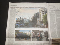 2023 OCTOBER 9 NEW YORK TIMES - CUAGHT OFF GUARD, ISRAEL FIGHTS BACK