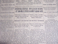 1931 DECEMBER 6 NEW YORK TIMES - CRASH KILLS BAYLES AT 300-MILE SPEED - NT 6678