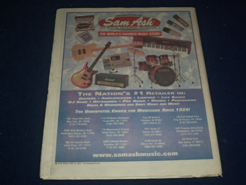 2002 MAY 22-29 AQUARIAN WEEKLY NEWSPAPER - TOMMY LEE BASS COVER - J 1150