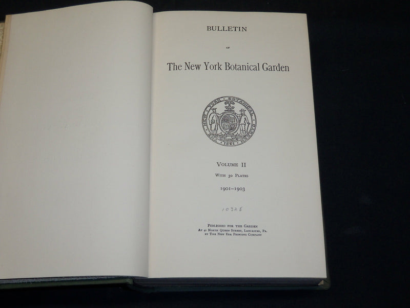 1901-1921 NEW YORK BOTANICAL GARDEN BULLETIN BOUND VOLUME LOT OF 9 - KD 5K