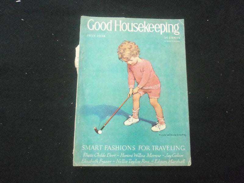 1928 JULY GOOD HOUSEKEEPING MAGAZINE - JESSIE WILCOX SMITH COVER - ST 4282O