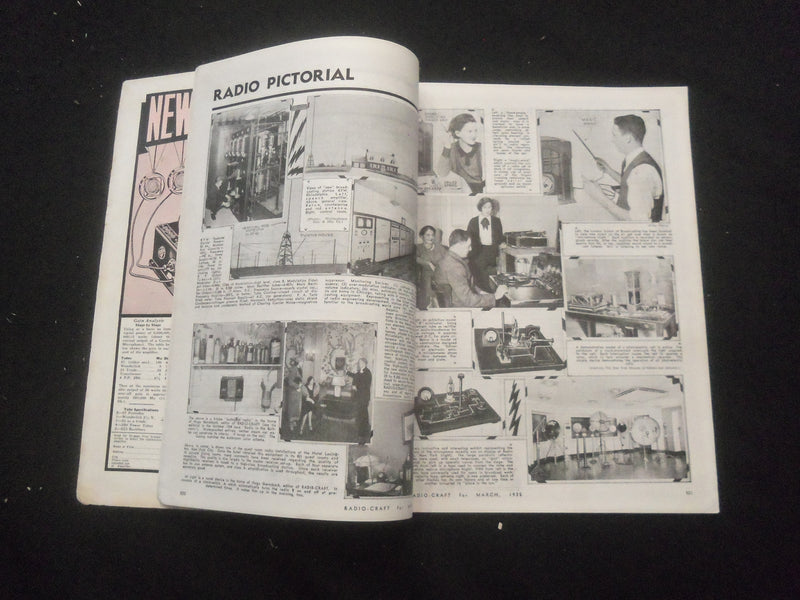 1935 MARCH RADIO-CRAFT MAGAZINE - A DISTANCE GETTER FOR A DOLLAR - B 433P