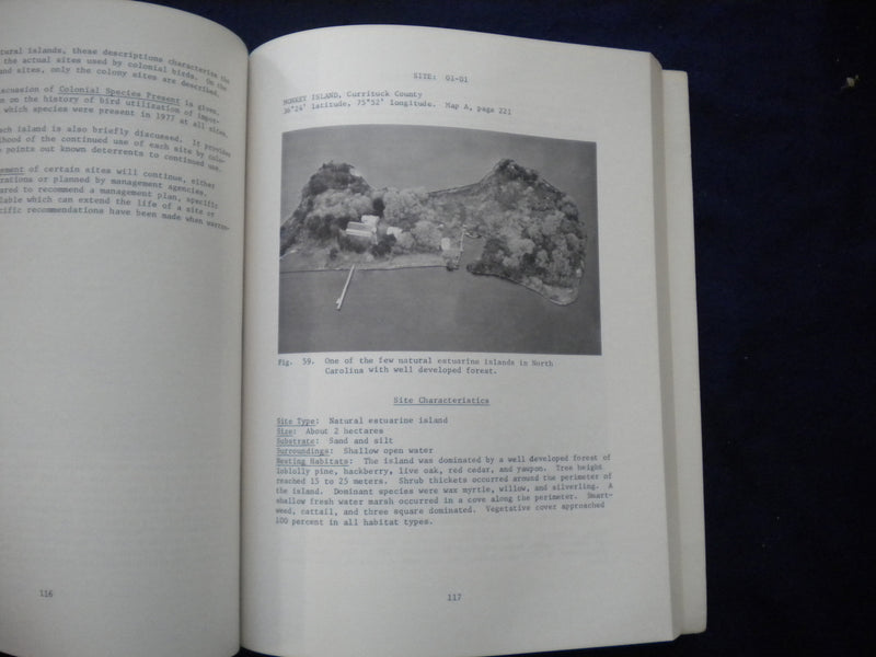 1979 ATLAS OF COLONIAL WATERBIRDS OF N.C. ESTUARIES SOFTCOVER -LOT OF 2- KD 8010