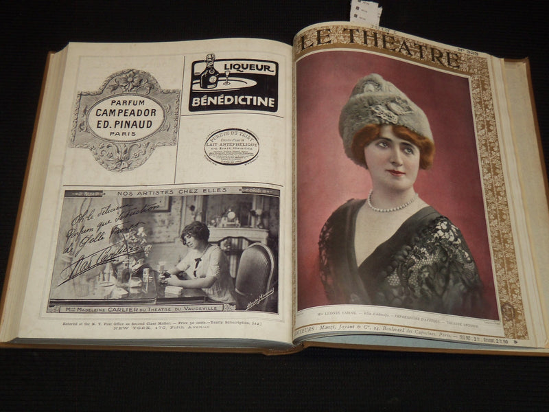 1912 JANUARY-JUNE LE THEATRE MAGAZINE BOUND VOLUME - 12 ISSUES - KD 2278D