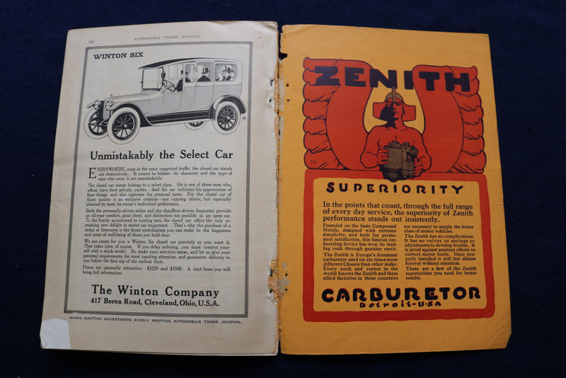1915 AUGUST AUTOMOBILE TRADE JOURNAL - 1916 IMPROVEMENT NUMBER - K 752