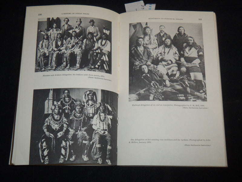 1973 A HISTORY OF INDIAN POLICY HARDCOVER BOOK BY S. LYMAN TYLER - KD 4351Z