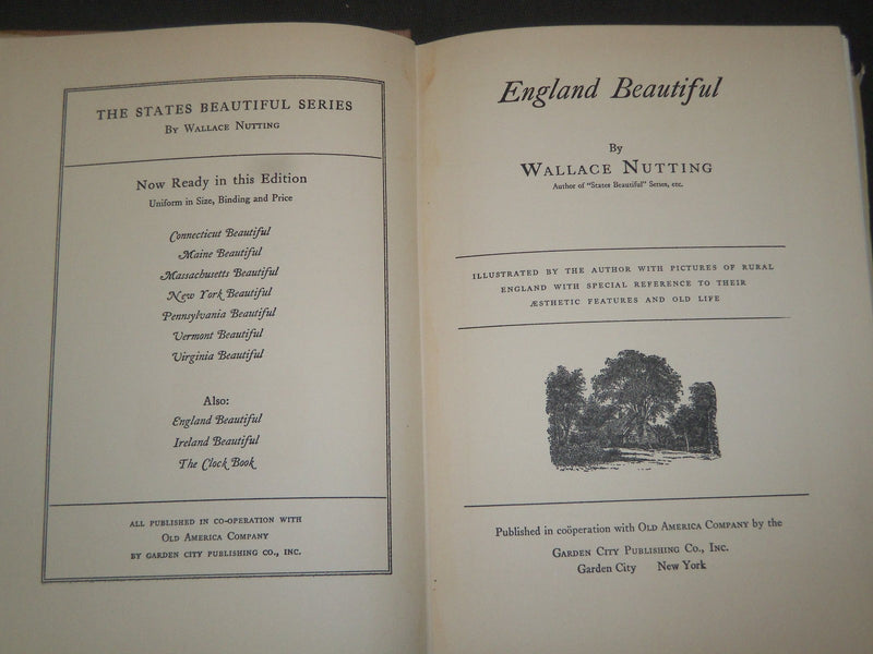 1936 ENGLAND BEAUTIFUL BY WALLACE NUTTING - NICE PHOTOS - KD 80S