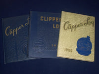 1954-1956 CLIPPER LOG WESTCHESTER COMMUNITY COLLEGE YEARBOOK LOT OF 3 - YB 459