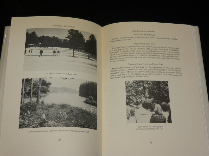 1995 CONNECTICUT WOODLANDS HARDCOVER BOOK BY GEORGE MCLEAN MILNE - KD 6022