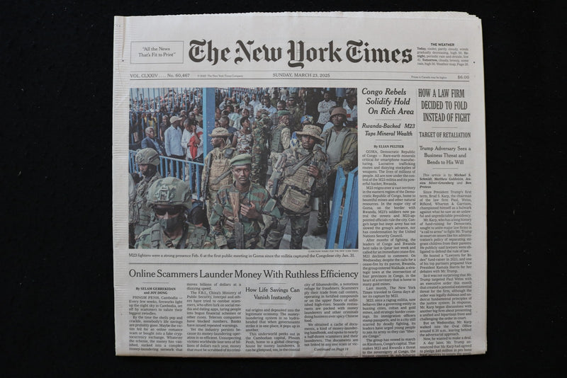 2025 MARCH 23 NEW YORK TIMES - HOW A LAW FIRM DECIDED TO FOLD INSTEAD OF FIGHT