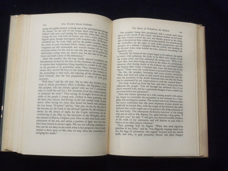 1953 THE WORLD'S GREAT FOLKTALES HARDCOVER BOOK BY JAMES R. FOSTER - KD 8419