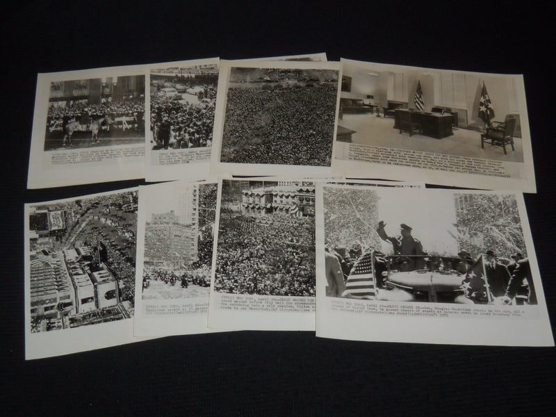 GENERAL DOUGLAS MACARTHUR PHOTOS LOT OF 8 - 8x10 - #103