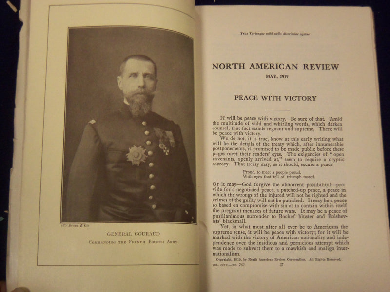 1919 NORTH AMERICAN REVIEW LOT OF 12 COMPLETE YEAR - STORIES/ARTICLES - WR 656
