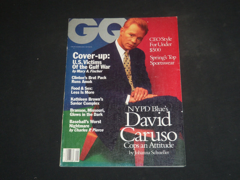 1994 MAY GQ MAGAZINE - DAVID CARUSO COVER - SP 3441
