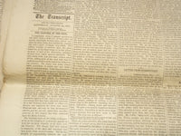 1871 PORTLAND TRANSCRIPT NEWSPAPER LOT OF 14 ISSUES - MAINE - NP 3297Q