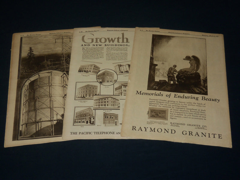 1928 MARCH 14 PROGRESSIVE CALIFORNIA IN ROTOGRAVURE - 3 SECTIONS - NP 5111