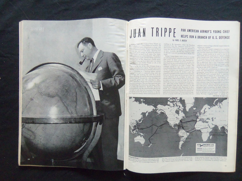 1941 OCTOBER 20 LIFE MAGAZINE - PAN AMERICAN CLIPPER - L 257