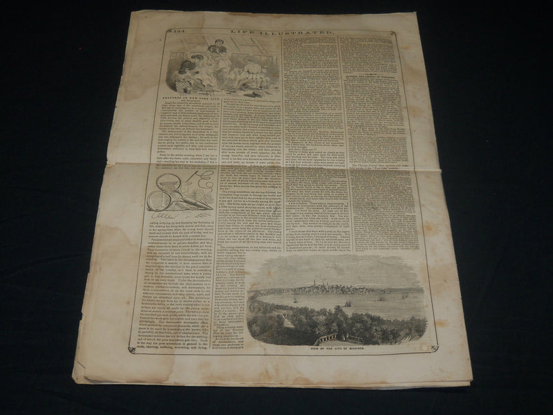 1857 AUGUST 29 LIFE ILLUSTRATED NEWSPAPER - PETER PARLEY'S STORIES - NP 4788