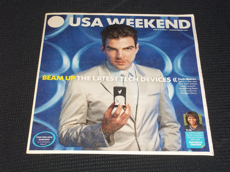 2013 MAY 3 USA WEEKEND MAGAZINE - ZACH QUINTO COVER - E 4953