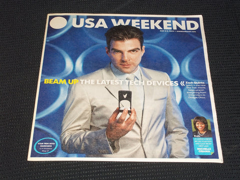 2013 MAY 3 USA WEEKEND MAGAZINE - ZACH QUINTO COVER - E 4953