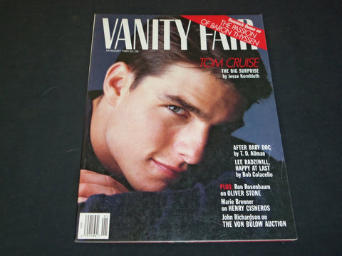 1990 JANUARY VANITY FAIR MAGAZINE - TOM CRUISE - SP 4959