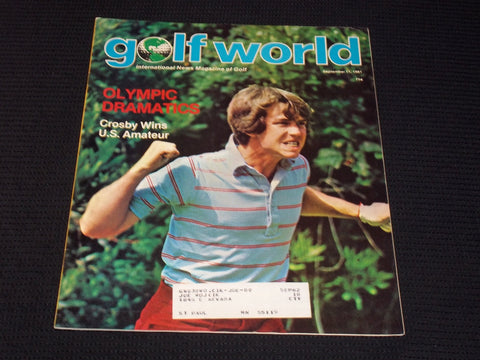 1981 SEPTEMBER 11 GOLF WORLD MAGAZINE - NATHANIEL CROSBY FRONT COVER - E 6884