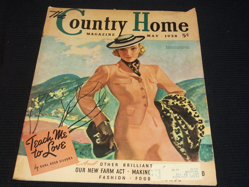1938 MAY THE COUNTRY HOME MAGAZINE - TEACH ME LOVE FRONT COVER - E 5733