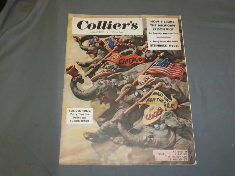 1952 JULY 12 COLLIER'S MAGAZINE - CONVENTIONS: PARY TIME FOR POLITICIANS- B 6444