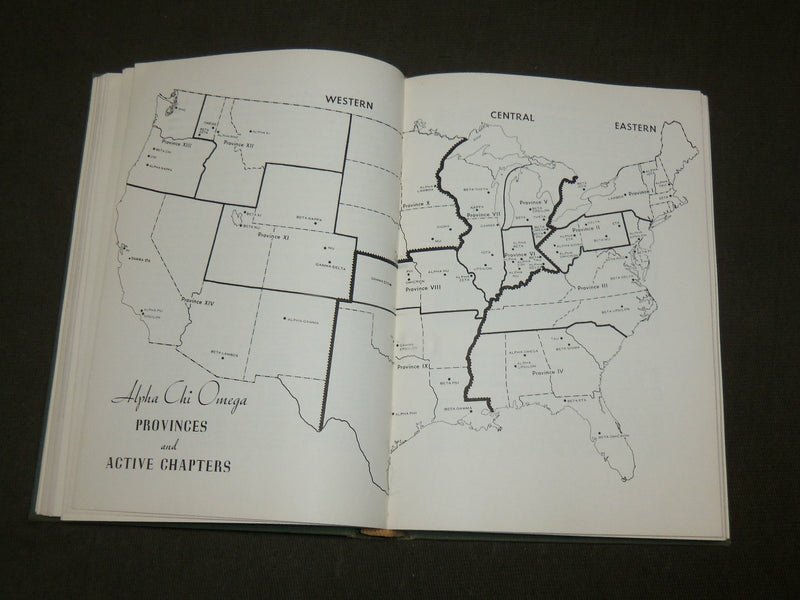 1948 THE HISTORY OF ALPHA CHI OMEGA 1885-1948 BOOK - 6TH EDITION - KD 6241