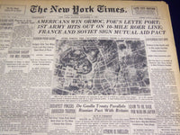 1944 DECEMBER 1 NEW YORK TIMES - AMERICANS WIN ORMOC - NT 3694