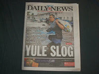 2019 DECEMBER 24 NEW YORK DAILY NEWS NEWSPAPER-FLOODING RAIN IN SOUTH -YULE SLOG