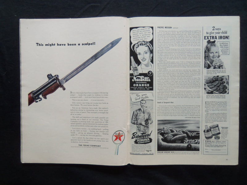 1943 JANUARY 25 LIFE MAGAZINE - EDDIE RICKENBACKER - L 323