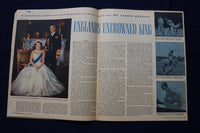 1955 FEB 13 AMERICAN WEEKLY MAGAZINE - QUEEN ELIZABETH ARTICLE & PHOTO- E 23266