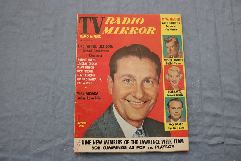 1958 MARCH TV RADIO MIRROR MAGAZINE - LAWRENCE WELK COVER - ST 1002N