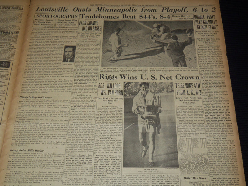 1939 SEPTEMBER 18 MINNEAPOLIS MORNING TRIBUNE - RUSS ADVANCES 50 MILES - NT 9534