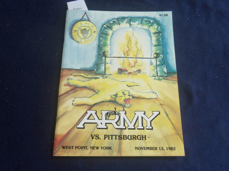 1982 NOV 13 FOOTBALL GAME PROGRAM - ARMY VS UNIV PITTSBURGH - MARINO - ST 6044P
